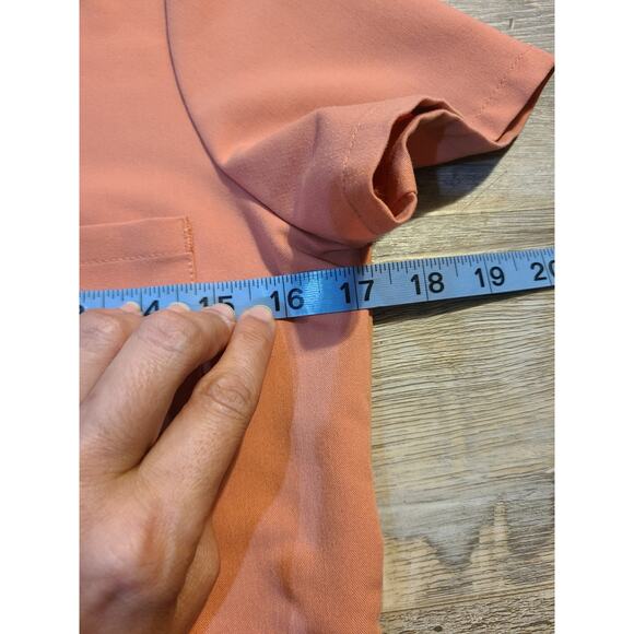 Figs xxs women's peach colored scrub top - Picture 6 of 7